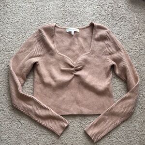 Brown Sweetheart Sweater